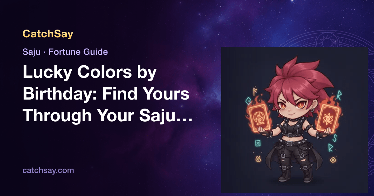 Lucky Colors by Birthday: Find Yours Through Your Saju Element