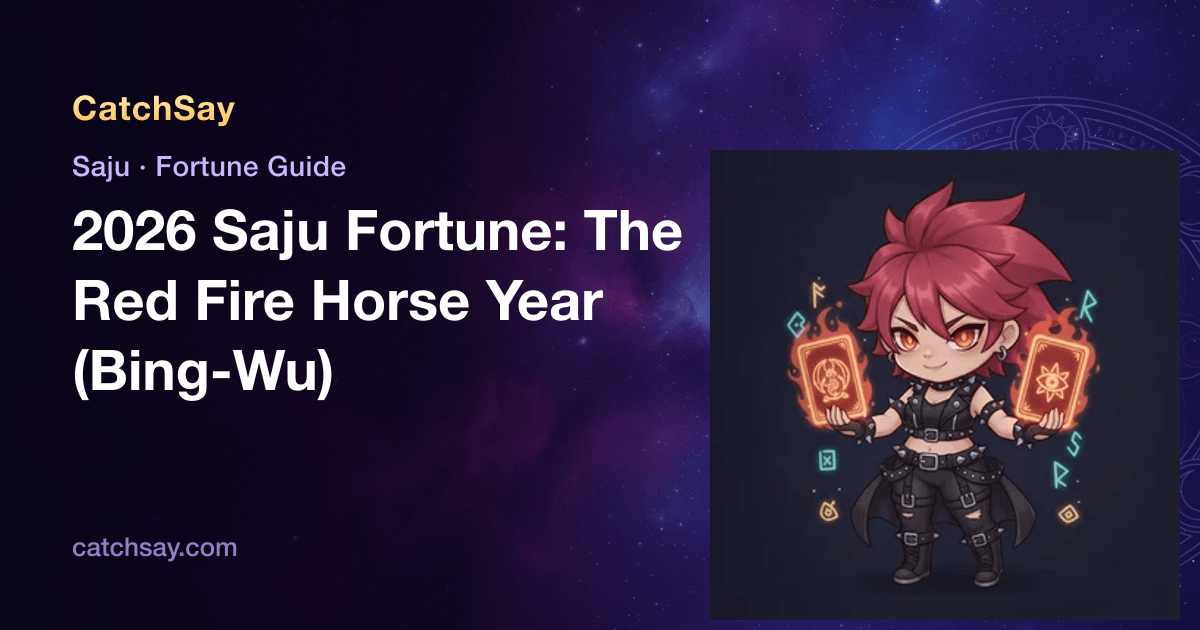 2026 Saju Fortune: The Red Fire Horse Year (Bing-Wu)