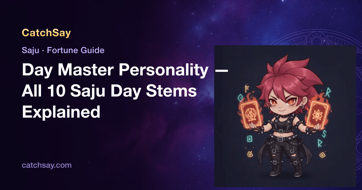 Day Master Personality — All 10 Saju Day Stems Explained